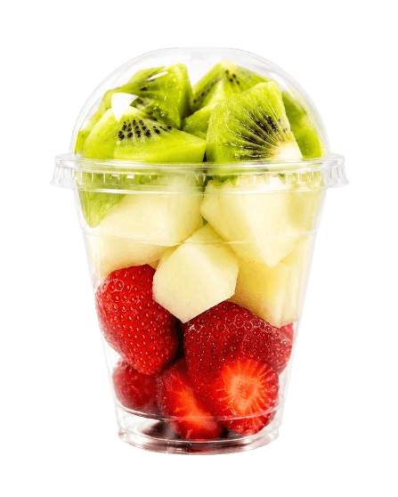 Kiwi, melón y fresa